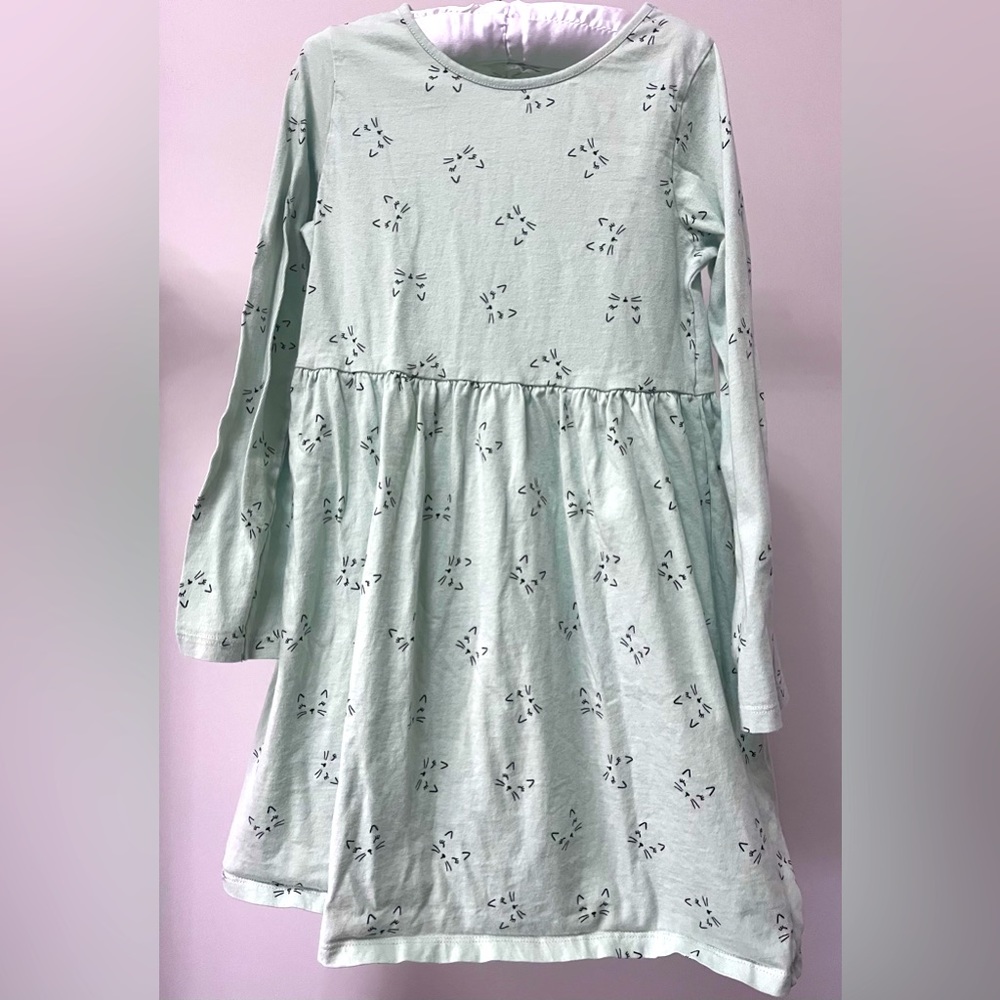 Mint green kitty dress
